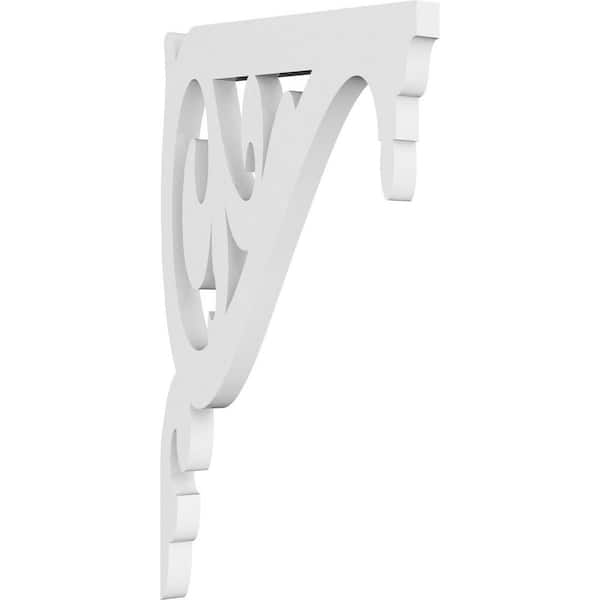 Ekena Millwork 5/8 in. W x 11 in. H x 10 in. D PVC Whitman Bracket