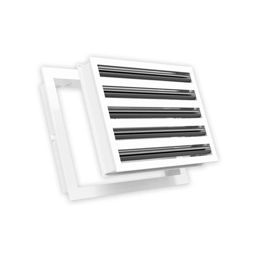 QuietCool 14 in. x 10 in. Aluminum Wall/Ceiling Linear Slot Diffuser in ...