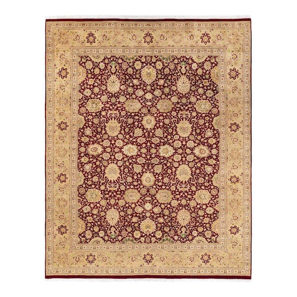 Mogul Traditional Red 8 ft. 2 in. x 10 ft. 3 in. Oriental Area Rug