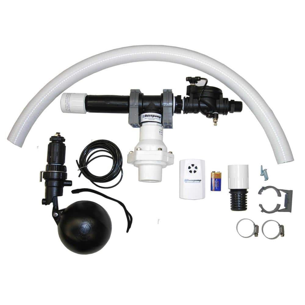 High Volume Water Powered Backup Sump Pump with Water Alarm