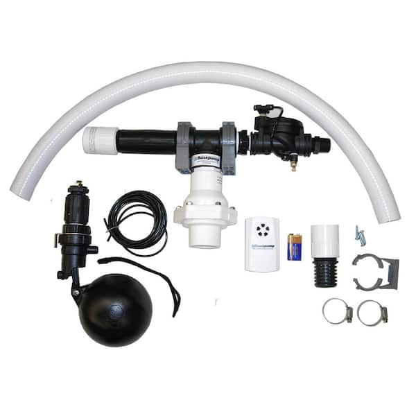 High Volume Water Powered Backup Sump Pump with Water Alarm