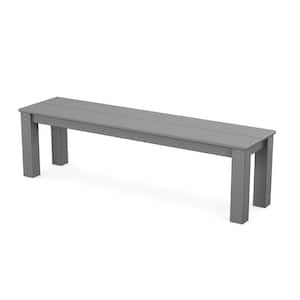 Parsons Stepping Stone HDPE Plastic Outdoor 60 in. Bench