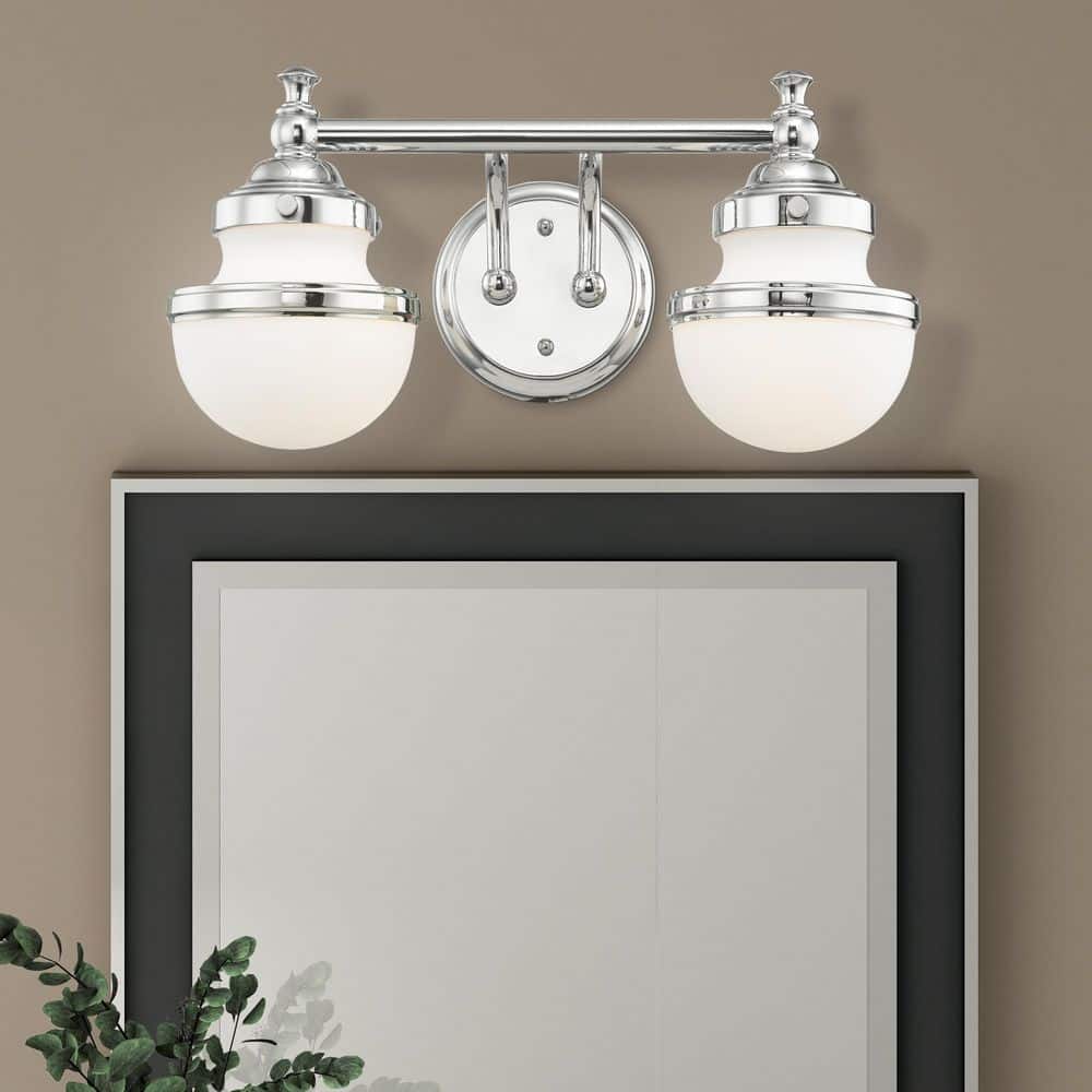 Bellhurst 2 Light Polished Chrome Bath Vanity price history on PriceWatchPro