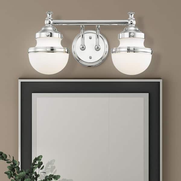AVIANCE LIGHTING Bellhurst 2 Light Polished Chrome Bath Vanity
