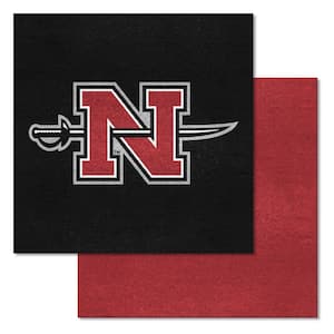 Nicholls State Colonels Team Black Residential 18 in. x 18 in. Peel and Stick Carpet Tile (20 Tiles/Case) (45 sq. ft.)