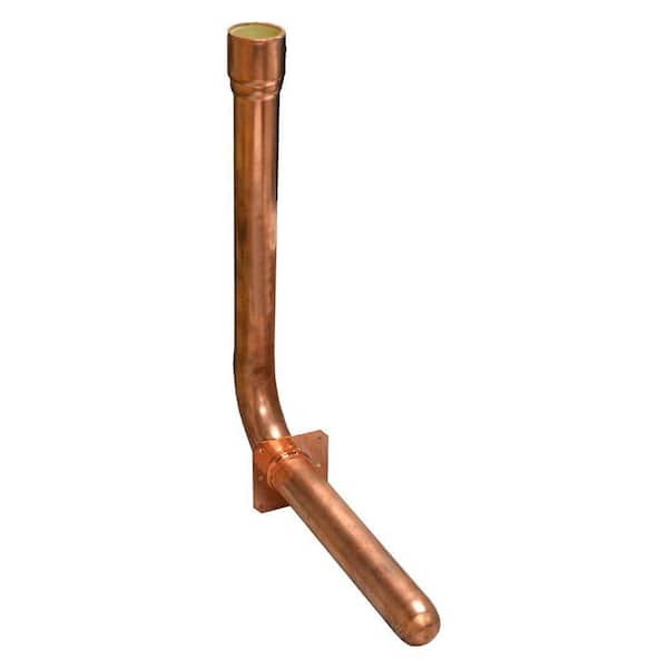 JONES STEPHENS 1 in. Copper CPVC Socket Stub Out Elbow with Square Mounting Flange, 11 in. x 10 in.
