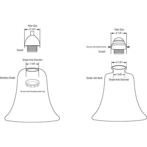 westinghouse clear seeded cone shade