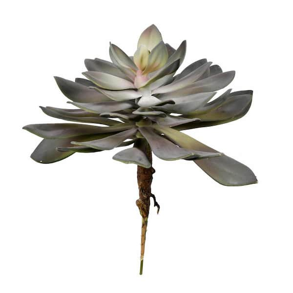 Vickerman 12.5 in. Green Artificial Succulent Plant FE191112 - The Home ...