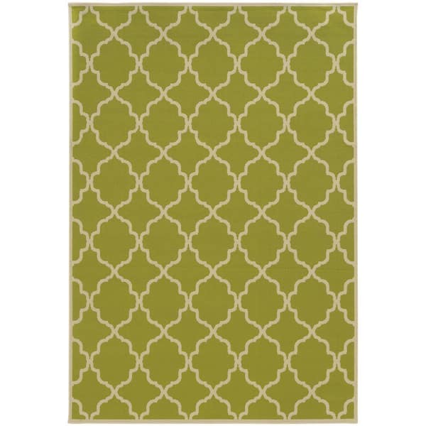 Newport Lime 5 ft. x 8 ft. Area Rug