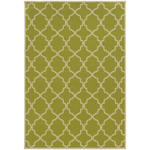 Home Decorators Collection Newport Lime 8 ft. x 11 ft. Area Rug