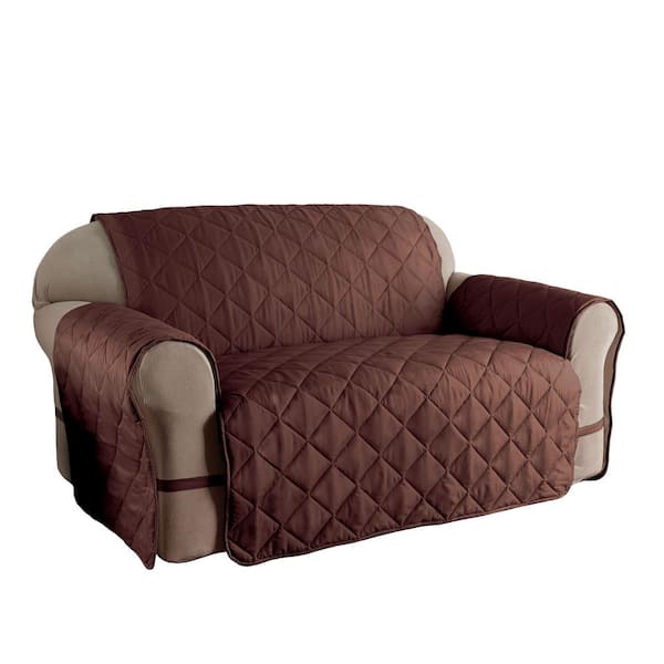 Innovative Textile Solutions Microfiber Solid Ultimate XL Chocolate Sofa Protector