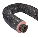 Mobile Home 12 in. x 25 ft. Insulated Flexible Duct R4.2 Black Jacket