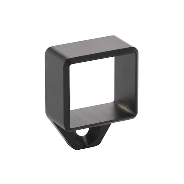Corona Black Aluminum Bottom Tab Square Wall Bracket