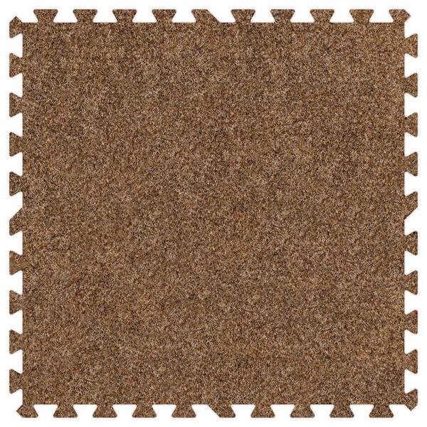 Groovy Mats Light Brown Comfortable Carpet Mats - Small Sample Piece