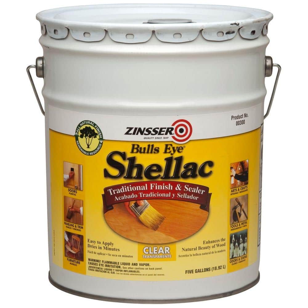 High Quality Shellac Clear Varnish 60ml Bottle & 60ml Gold Leaf