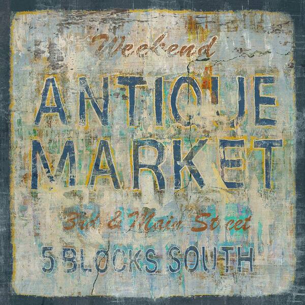Unbranded 40 in. x 40 in. "Antique Market" by Sofia Fox Gallery Wrapped Canvas Wall Art