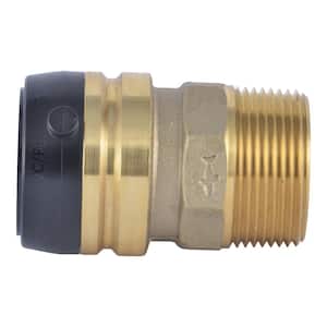 1-1/4 in. Push-to-Connect MIP Brass Adapter Fitting