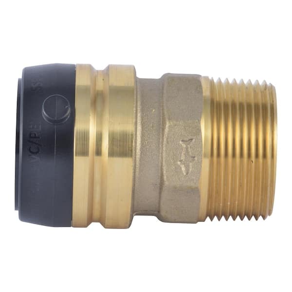 SharkBite 1-1/4 in. Push-to-Connect MIP Brass Adapter Fitting