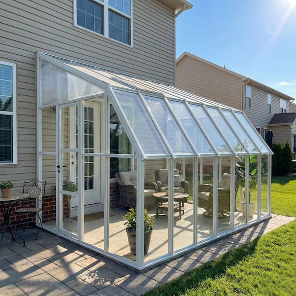 CANOPIA by PALRAM Sun Room 8 ft. x 14 ft. White/Clear Patio