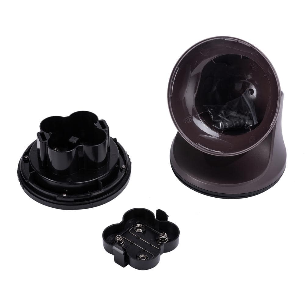 Fulcrum Bronze Motion-Sensing LED Porch Light with Clear Lens