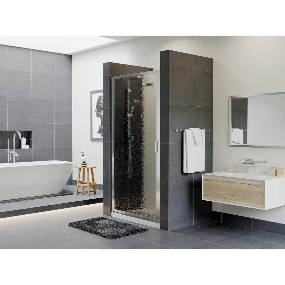 Paragon 34 in. to 34.75 in. x 70 in. Framed Continuous Hinged Shower Door in Chrome with Aquatex Glass price history on PriceWatchPro