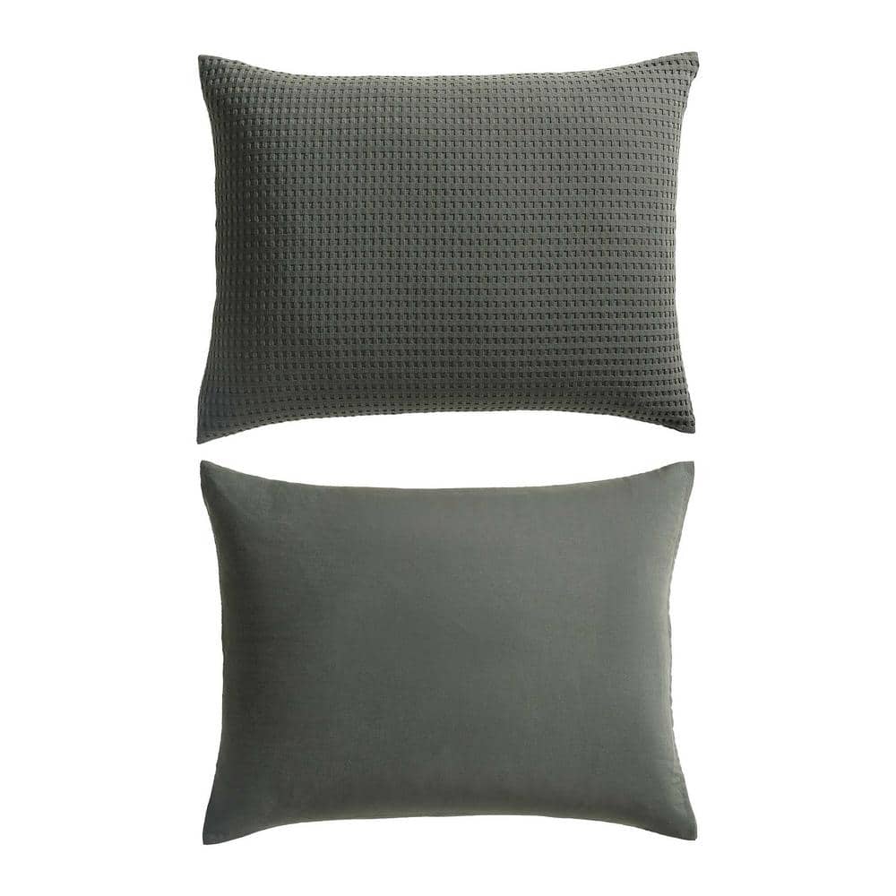 Forest Green King Microfiber Reversible Comforter Set