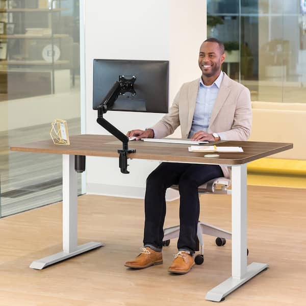 Have a question about LACOO 55 in. Brown Electric Standing Desk Height  Adjustable Wooden Workstation? - Pg 2 - The Home Depot