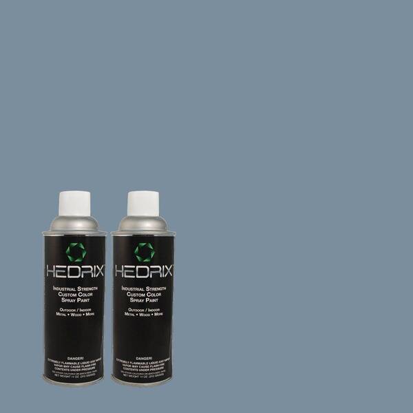 Hedrix 11 oz. Match of 570D-5 Americana Semi-Gloss Custom Spray Paint (2-Pack)