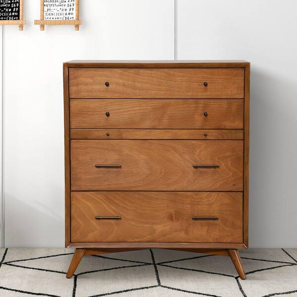 Capri Four Doors Tall Sideboard Weathered Natural Pine Warm Wood