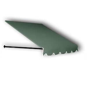 10 ft. Dallas Retro Window/Entry Fixed Awning (16 in. H x 30 in. D) in Sage