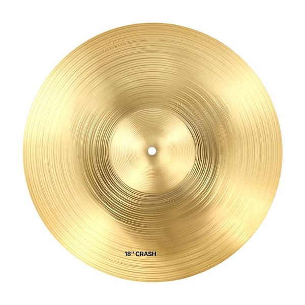 Cymbal Pack 4 Pieces Cymbals for Drum Set Alloy Cymbals Drum Set 14in. Hi-Hats 16-inch Crash 18in. Crash 20in. Ride