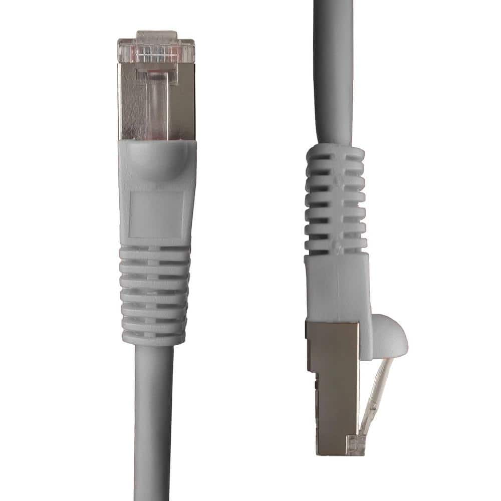Available in 28 Lengths and 10 Colors 5 Feet - Gray Cat5e Crossover Ethernet Cable RJ45 10Gbps High Speed LAN Internet Cord GOWOS 10-Pack UTP Computer Network Cable with Snagless Connector