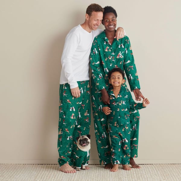 Company Cotton Family Flannel Sleep and Access Unisex Pajama Set