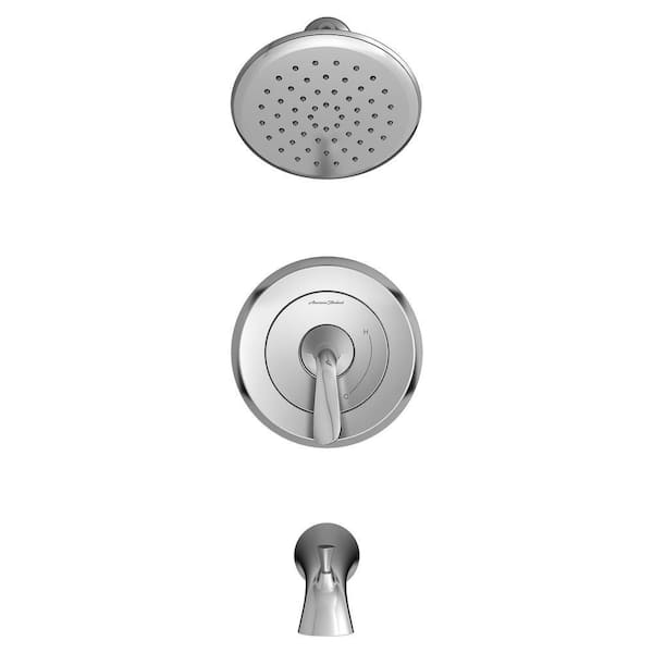 American Standard Fluent 1-Handle Water Saving Tub and Shower Faucet Trim Kit for Flash Valves in Polished Chrome (Valve Not Included)