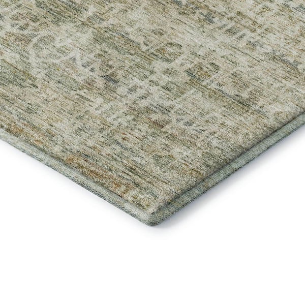 Mayfield Premium Machine Washable Abstract AMF2152 Sage 10 ft. x 14 ft. Area Rug