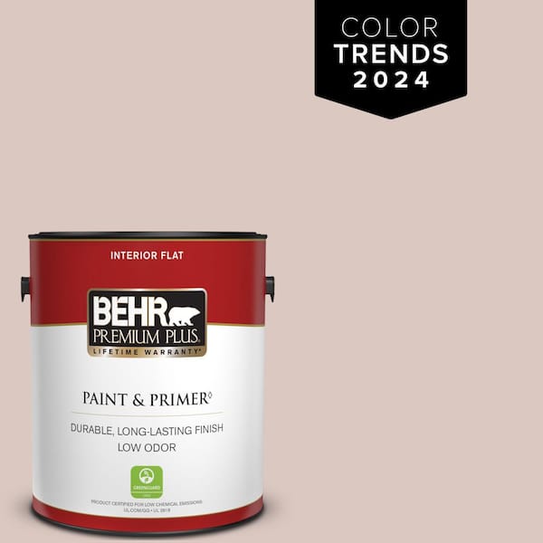 BEHR PREMIUM PLUS 1 gal. #N160-2 Malted Flat Low Odor Interior Paint &  Primer 105001 - The Home Depot