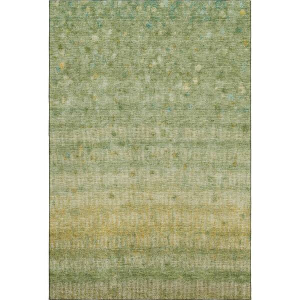 Mayfield Premium Machine Washable Abstract AMF2315 Sage 10 ft. x 14 ft. Area Rug