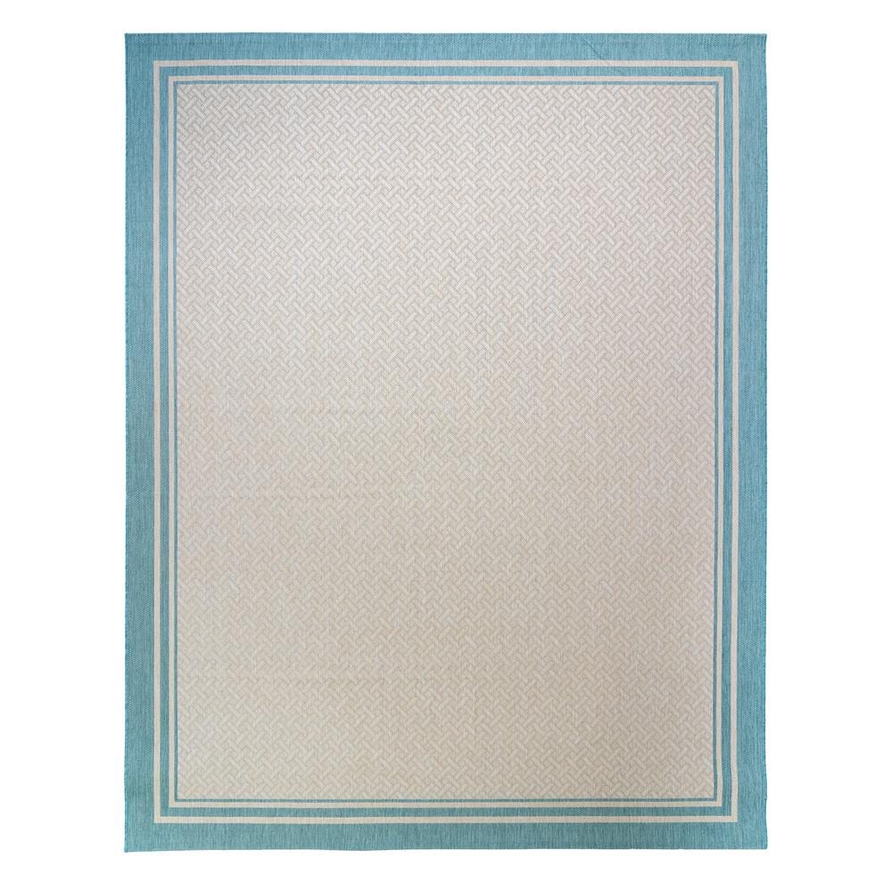 Sand Oasis 5' x 7' Flat Woven Synthetic Indoor/Outdoor Rug