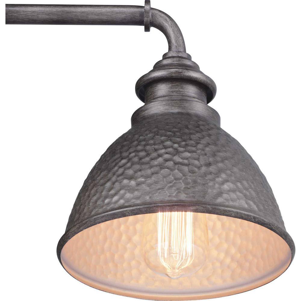 Antique Pewter 10" Rustic Steel Wall Lantern