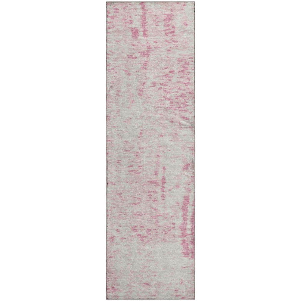 Mayfield Premium Machine Washable Abstract AMF949 Pink 2 ft. 3 in. x 7 ft. 6 in. Runner Rug price history on PriceWatchPro
