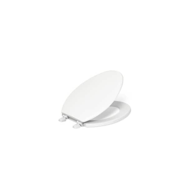 Ridgewood Elongated Closed Front Toilet Seat in White