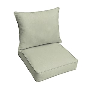 22.5 x 22.5 x 5 (2-Piece) Deep Seating Outdoor Dining Chair Cushion in Sunbrella Revive Stem