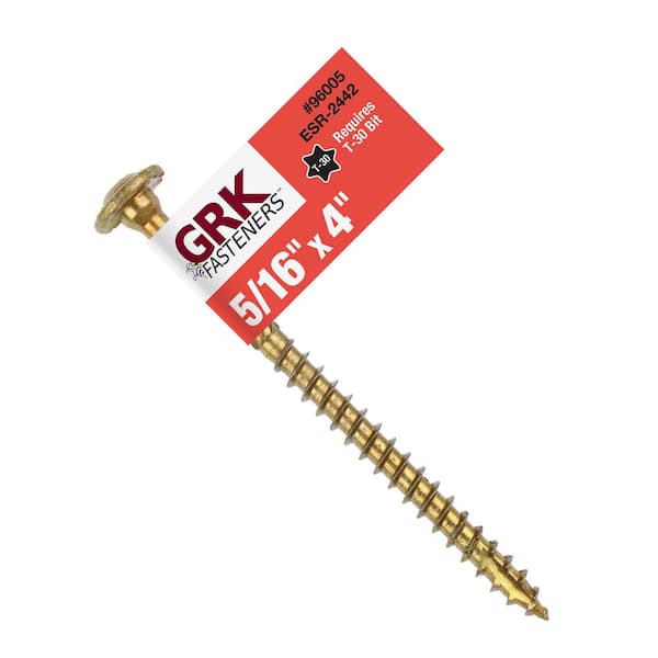 GRK Fasteners 5/16 in. x 4 in. RSS Star Drive Washer Head Alternative Lag Screw