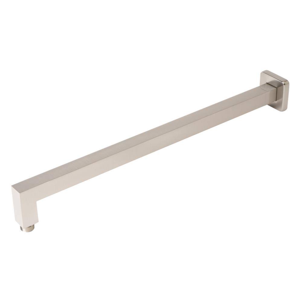 Brushed Nickel 20" Square Wall Mounted Shower Arm