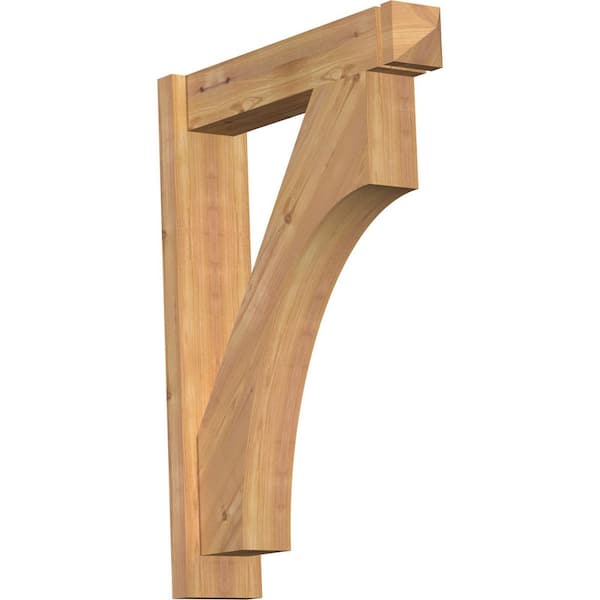 Ekena Millwork 6 in. x 32 in. x 24 in. Western Red Cedar Westlake Arts and Crafts Smooth Outlooker