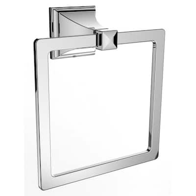 Rainier Wall-Mounted Towel Ring in Polished Chrome
