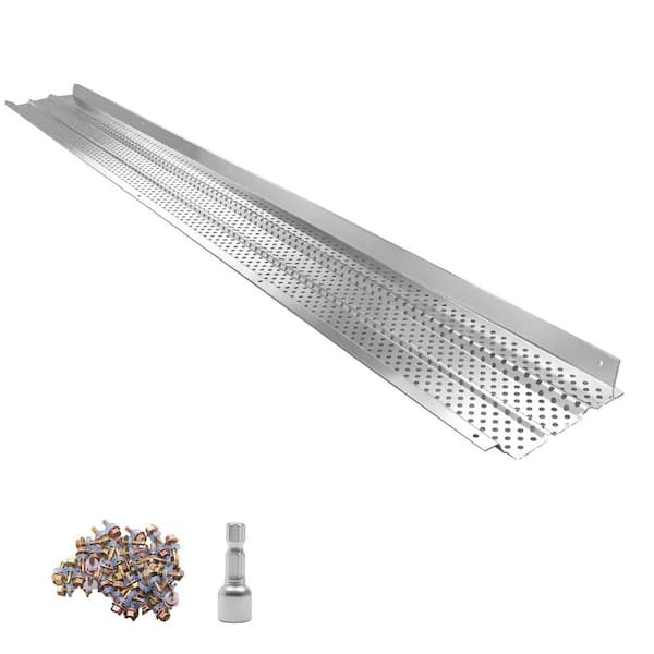 Gutter Guard, 6 in. Aluminum Gutter Cover, 52 ft. Length Protection Cover for Leaf & Debris, Screws Included, 13 Pieces