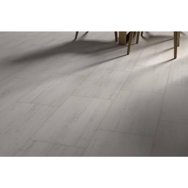 Cassero II White 11.81 in. x 23.62 in. Matte Concrete Look Porcelain Floor and Wall Tile (11.628 sq. ft./Case)