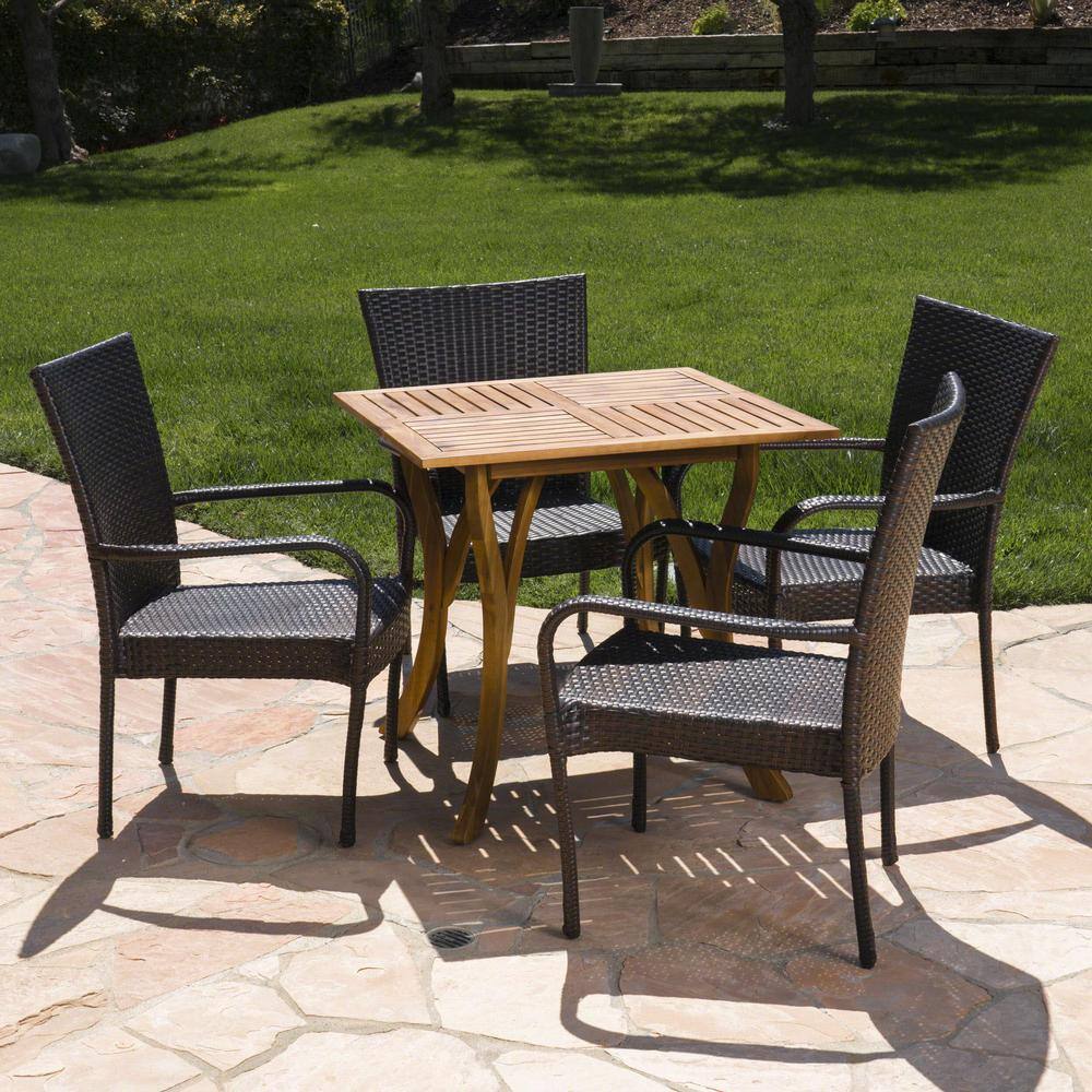 low dining set outdoor