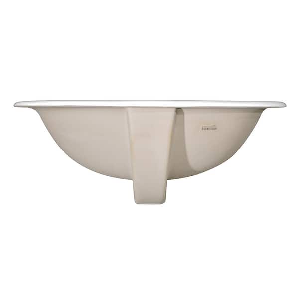 Glacier Bay Aragon 20 in. Drop-In Oval Vitreous China